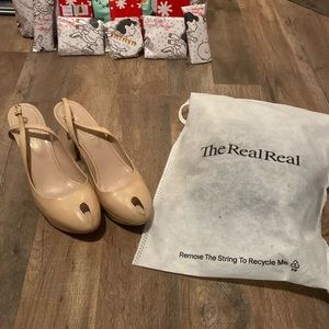 sergio rossi Nude Leather Heels